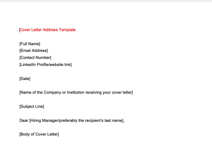 How to Address a Cover Letter with Examples