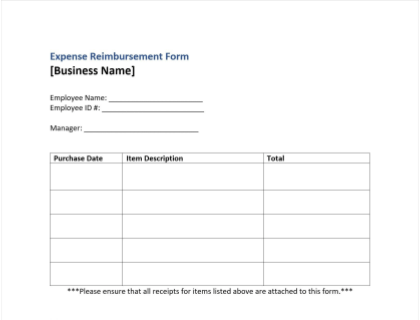 Reimbursement Request Template from www.betterteam.com