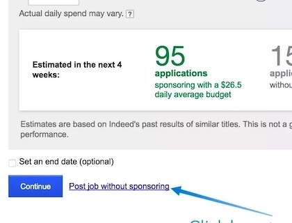 Post a Job on Indeed