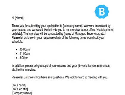 how to request an interview via email example