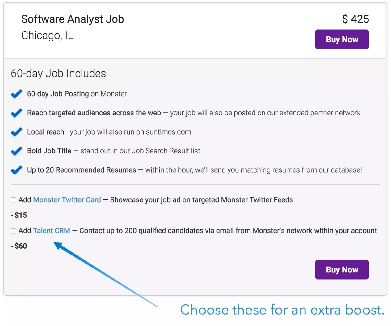 Monster job board overview for employers plus FAQs & pricing
