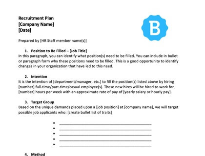 Recruitment Action Plan Template from www.betterteam.com