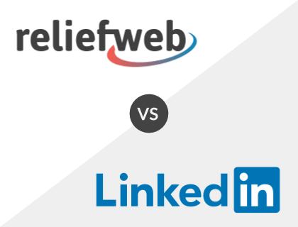 ReliefWeb vs. LinkedIn ReliefWeb vs. LinkedIn
