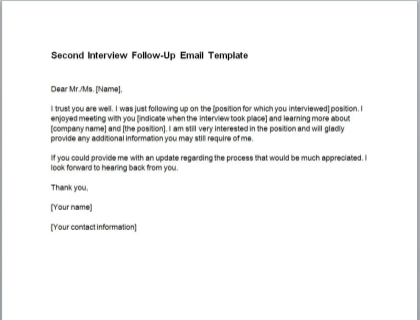Thank You Letter After Interview Sample Email from www.betterteam.com