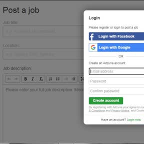 Create your job ad.