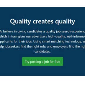 Click on "Try posting a job for free."