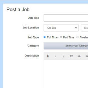 Create your job posting.