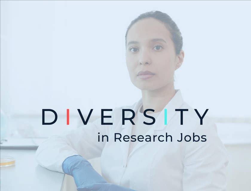 Diversity in Research Jobs logo.