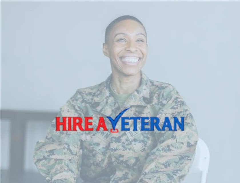 Hire a Veteran logo.