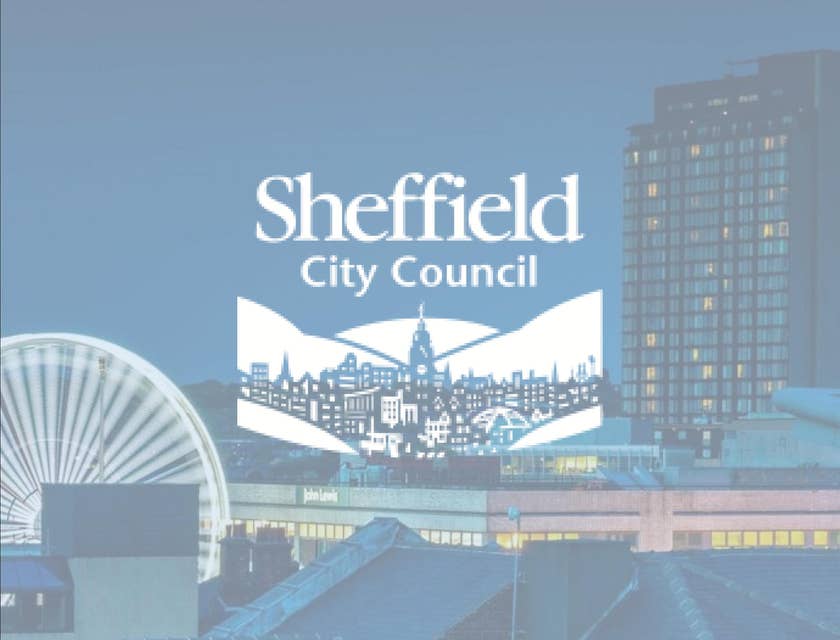 A view of the Sheffield Ferris Wheel at night.
