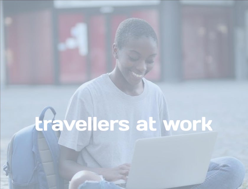Travellers at Work logo.