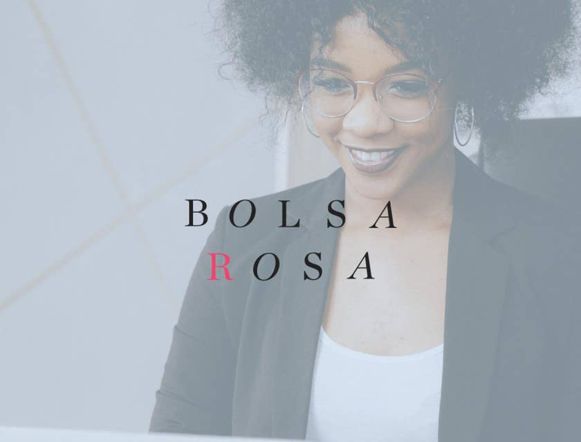 Bolsa Rosa logo.