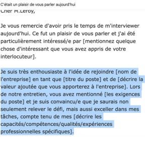 Rédigez un deuxième paragraphe concis.