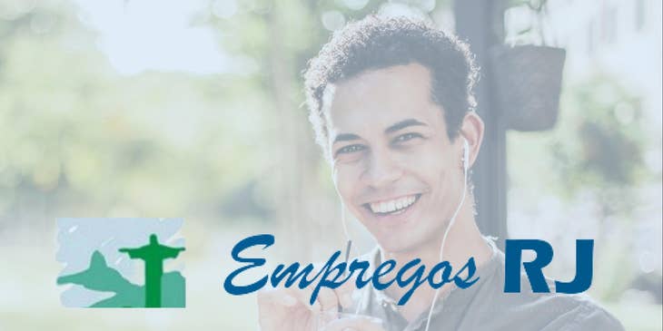 Logotipo do Empregos RJ.