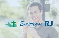 Logotipo do Empregos RJ.
