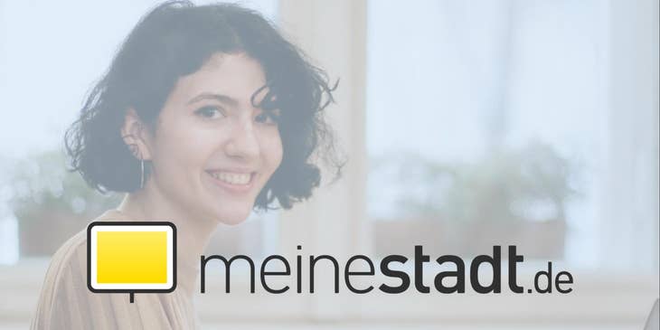 Logo von meinestadt.de.
