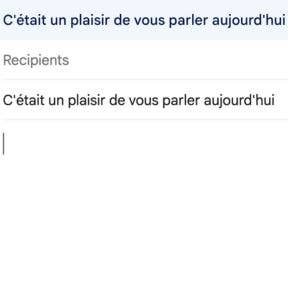 Choisissez un objet approprié.