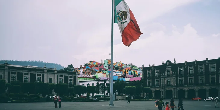 El zócalo principal en Toluca de Lerdo.