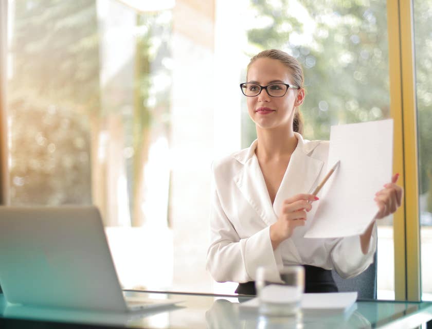 Career Counselor giving instructions on how to use the data sheets properly