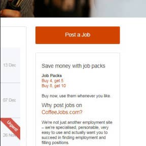 Click on "Post a Job."