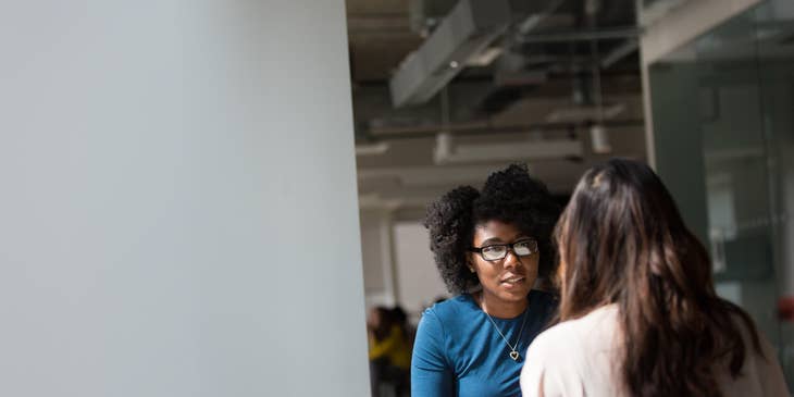 Department Manager conducting an interview