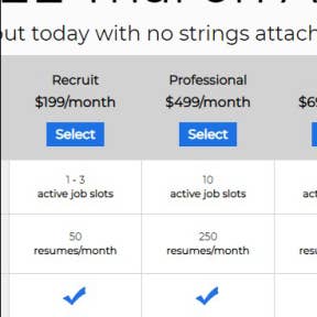 Select a free 14-day job posting trial.