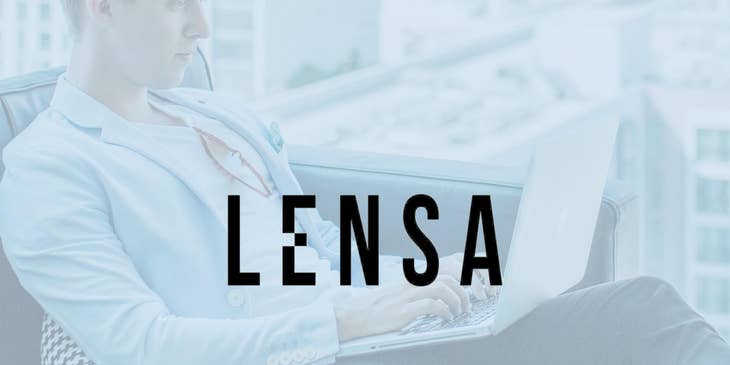 Lensa logo.