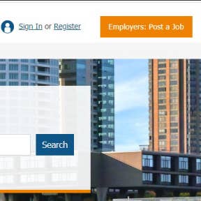 Click on "Employers: Post a Job."