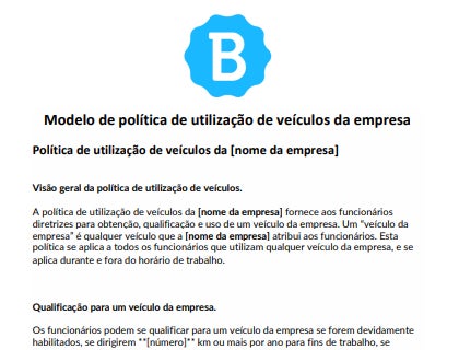 Política de utilização de veículos da empresa