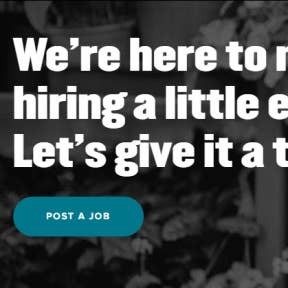 Select "Post a Job."
