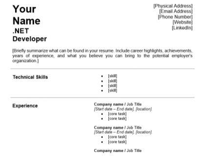 Resume Download