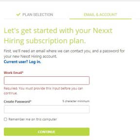 Select a subscription package.
