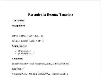 Resume Download