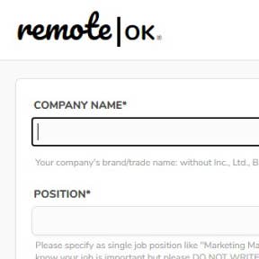 Enter company, job, and billing information.