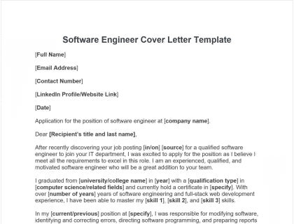 Cover Letter Download