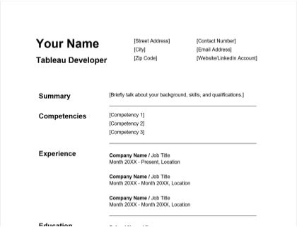 Resume Download