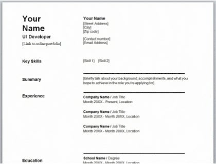 Resume Download