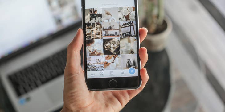 A UX designer testing a mobile app interface