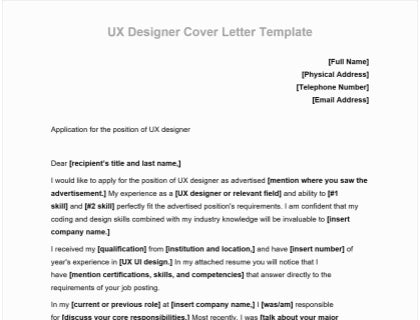Cover Letter Download