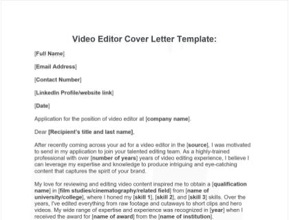 Cover Letter Download