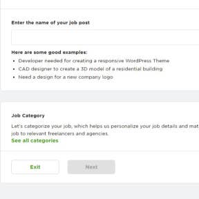 Fill in your job details.