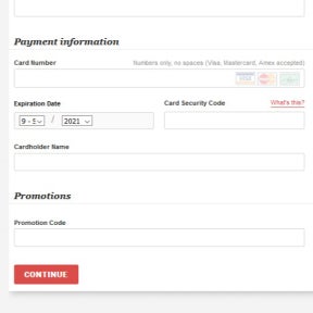 Provide your payment details.