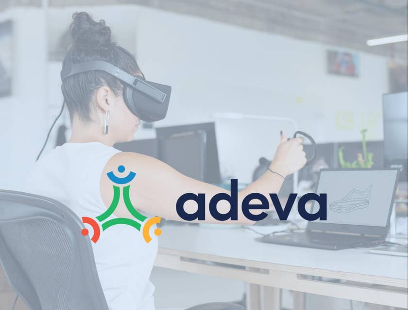 Adeva logo.