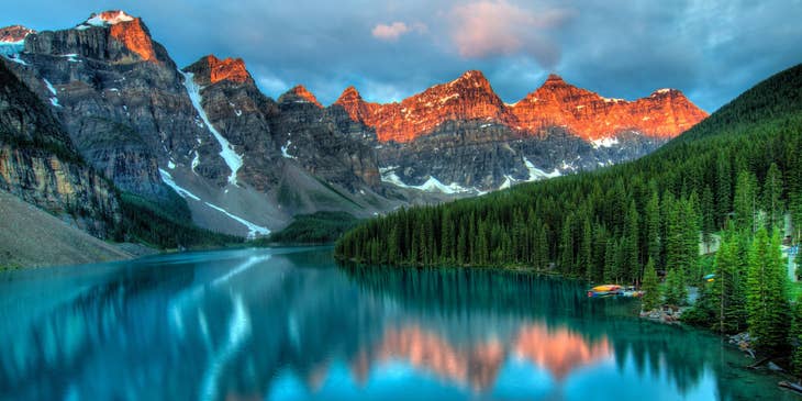 A lake in Alberta, Canada.