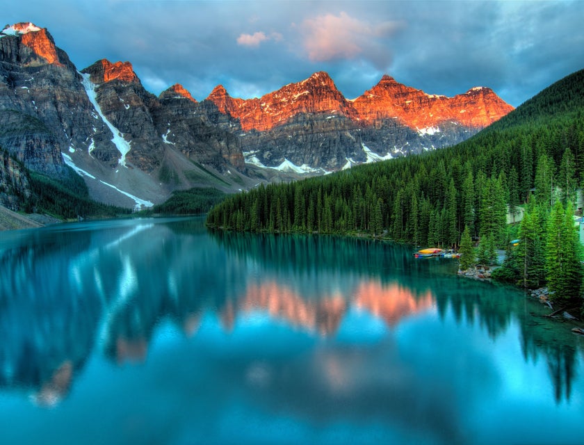 A lake in Alberta, Canada.
