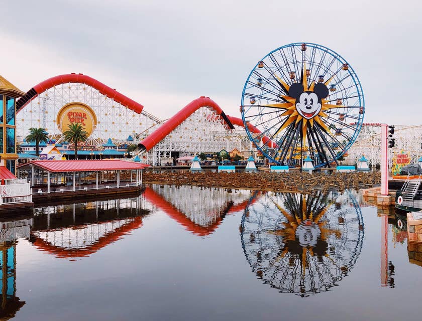 An amusement park in Anaheim, California.