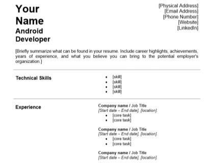 Resume Download