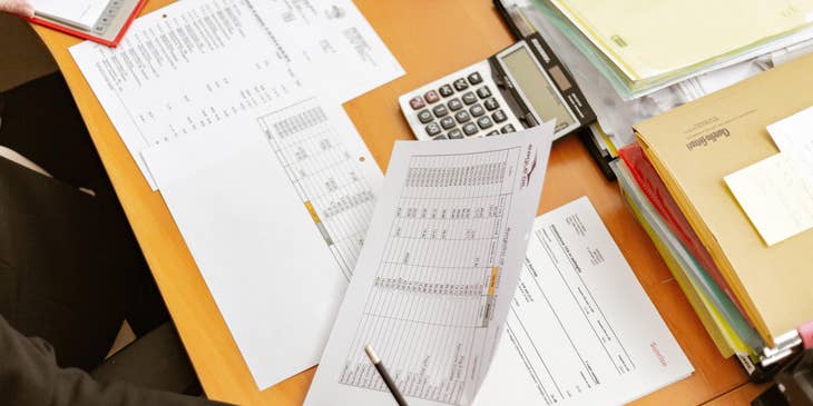 Auditor researching discrepancies and other issues.
