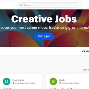 Click on "Post a job" to create an account.