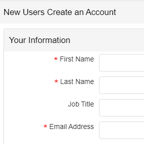Create an account.